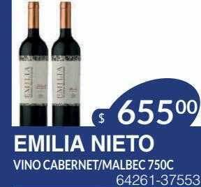 Masivos Emilia nieto vino cabernet malbec oferta