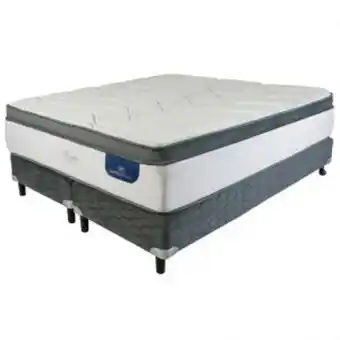 Sommier Center Sommier y colchón king (180x200x35) serta chicago resorte pocket oferta