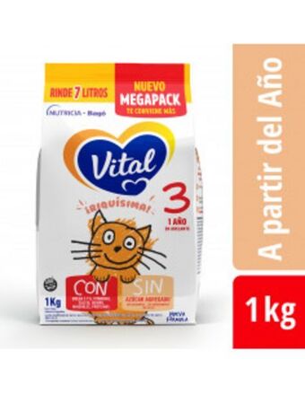 Vital 3 leche en polvo pouch x 1000 g