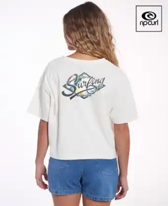 Remera rip curl crop sur...