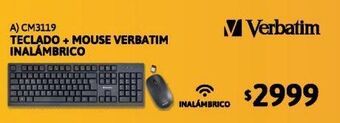 Cetrogar Teclado + mouse verbatim inalambrico oferta