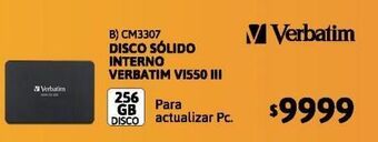 Cetrogar Disco solido interno verbatim ssd 256gb vi550 iii oferta