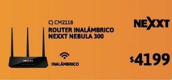 Cetrogar Router inalambrico wi-fi nexxt nebula 300 oferta
