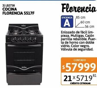 Cetrogar Cocina florencia 5517 f oferta