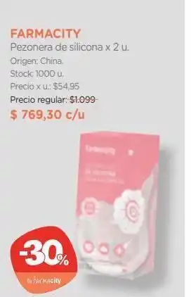 Farmacity Pezonera de silicona farmacity x 2 un oferta