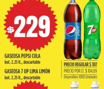 Supermercados Vea Gaseosa Pepsi Cola oferta