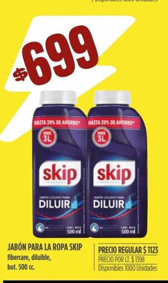 Supermercados Vea Skip Jabón Para La Ropa oferta