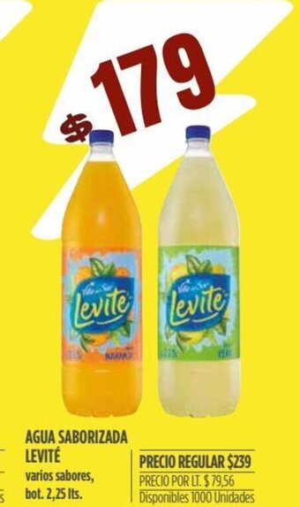 Supermercados Vea Levité Agua Saborizada oferta