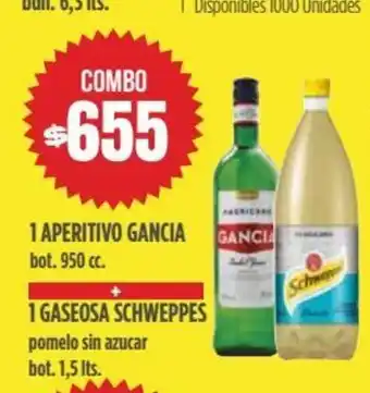 Supermercados Vea 1 Aperitivo Gancia oferta