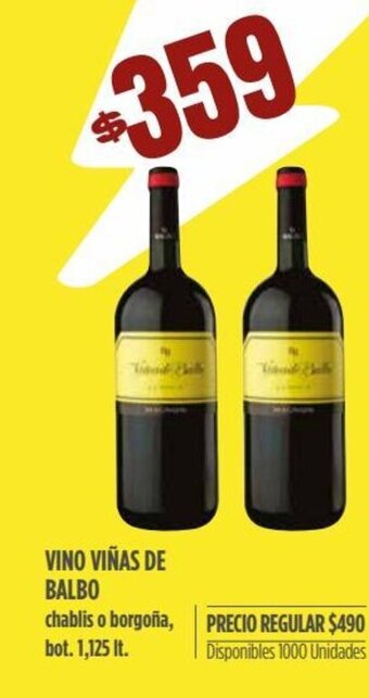 Supermercados Vea Vino Viñas de Balbo oferta