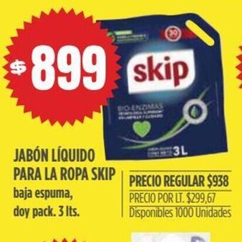 Supermercados Vea Jabón Líquido Para La Ropa Skip oferta