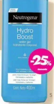 Farmacity Neutrogena hydro boost gel cream x 400 ml. oferta