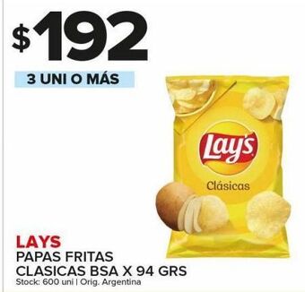 Carrefour Maxi Papas fritas lay's x 94g oferta
