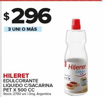 Carrefour Maxi Edulcorante hileret x 500cc oferta