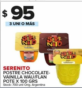 Carrefour Maxi Postre serenito x 100g oferta