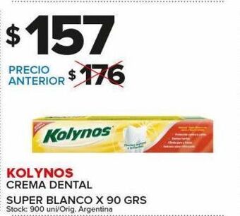 Carrefour Maxi Crema dental kolynos x 90g oferta