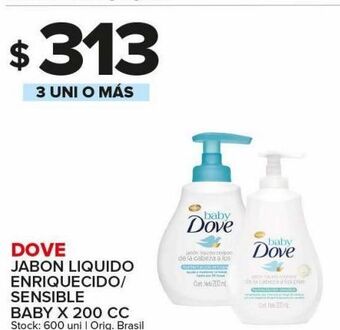 Carrefour Maxi Jabón líquido dove x 200cc oferta