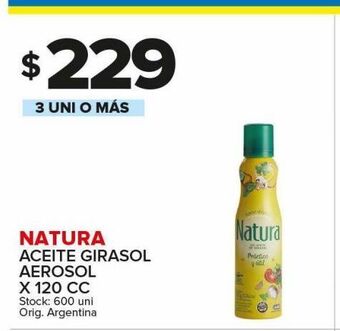 Carrefour Maxi Aceite de girasol natura x 120cc oferta