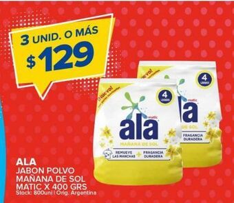Carrefour Maxi Jabón en polvo ala x 400g oferta
