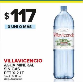 Carrefour Maxi Agua mineral villavicencio x 2l oferta
