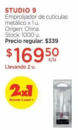 Farmacity Emprolijador de cutículas metálico x 1 u. oferta