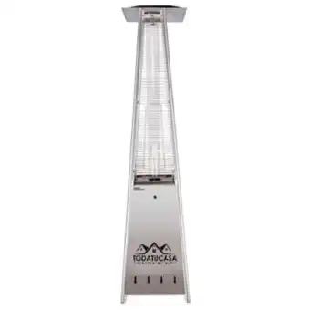 Tio Musa Calefactor exterior estufa a gas piramide acero inox garrafa oferta