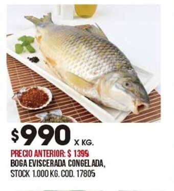 Coto Boga Eviscerada Congelada oferta