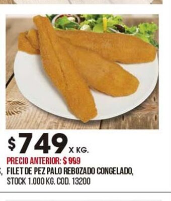 Coto Filet De Pez Palo Rebozado Congelado, oferta