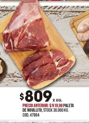 Coto Paleta De Novillito oferta