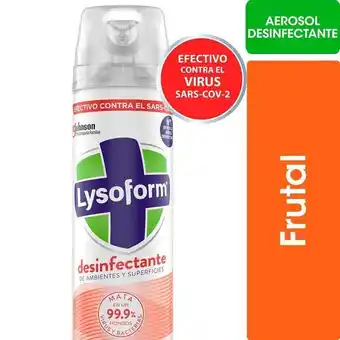 Coto Desinfectante de ambientes y elimina olores lysoform frutal en aerosol 360ml oferta