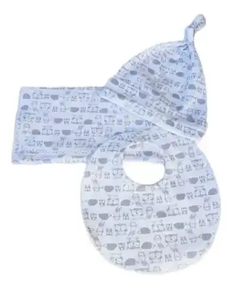 Creciendo Set de nacimiento 3 piezas interlock estampado animalitos oferta