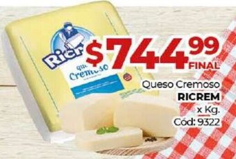 Diarco Ricrem Queso Cremoso oferta