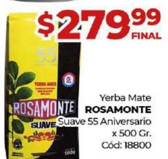 Diarco Rosamonte Yerba Mate oferta