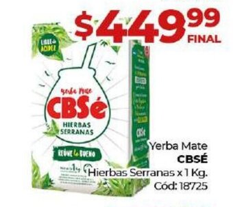 Diarco CBSé Yerba Mate oferta