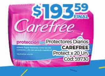 Diarco Carefree Protectores Diarios oferta