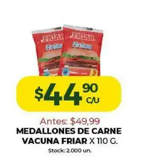 Super MAMI Friar Medallones De Carne Vacuna x 110g oferta