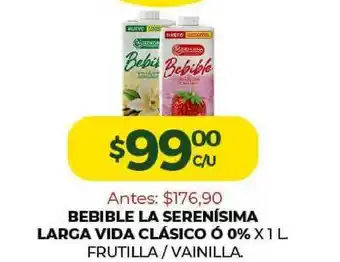 Super MAMI La Serenísima Larga Vida Clásico Bebible ó 0% x 1L oferta