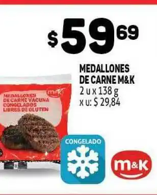 Makro M&K Medallones De Carne 2u x 138g oferta