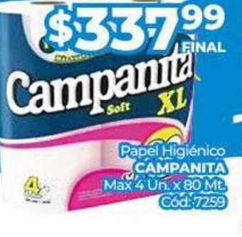 Diarco Campanita Papel Higiénico oferta