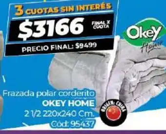 Diarco Okey Home Frazada Polar Corderito oferta