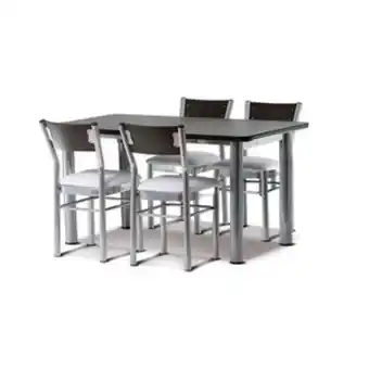 Juego de comedor aimaretti mesa 1,50 + 4 sillas dakar
