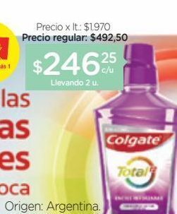 Farmacity Enjuague bucal colgate oferta