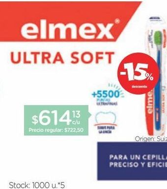 Farmacity Cepillo dental elmex ultra soft oferta