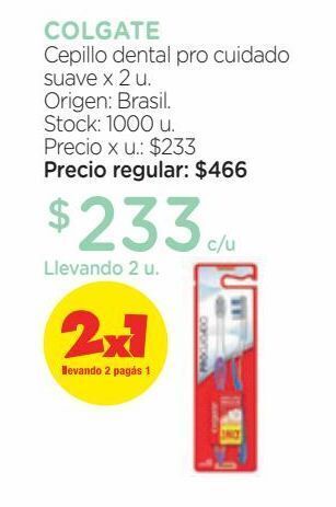 Farmacity Cepillo dental colgate pro cuidado suave x 2 un promo pack oferta