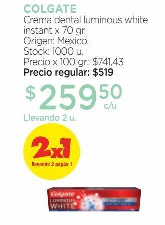 Farmacity Crema dental colgate oferta