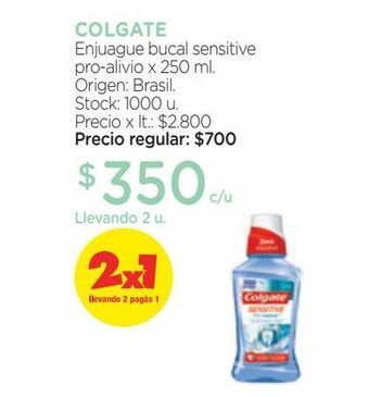 Farmacity Enjuague bucal colgate sensitive pro-alivio x 250 ml oferta