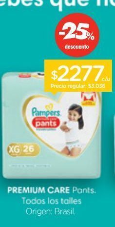 Farmacity Pañales pampers premium care pants ajuste perfecto oferta
