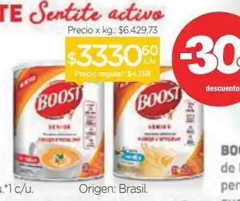 Farmacity Suplemento nutricional boost en polvo sin sabor en lata x 740 g oferta