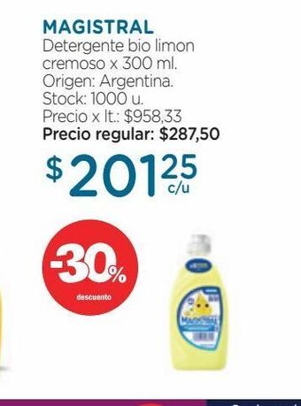 Farmacity Detergente magistral bio limón cremoso x 300 ml oferta