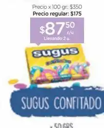 Farmacity Caramelos sugus confitados x 50 g oferta